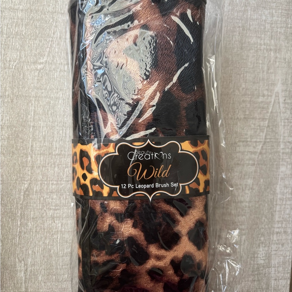 Beauty Creations Leopard 12 piece Brush Set